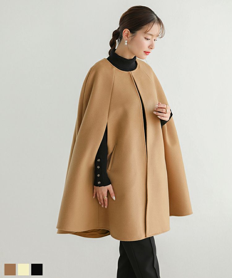 新品タグ付き♡ボンポワン 2021aw大人気だったウールコート6A 50代女性 