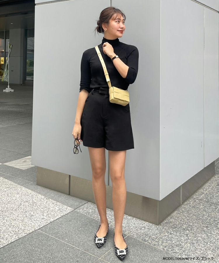 【極美品】fitmore完売ハーフパンツ 大人気インスタグラマーasamiコラボ！フレアハーフパンツ【メール便