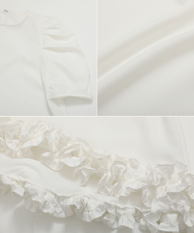 セール】裾フリルフレアトップス【ZOZO限定商品】（シャツ