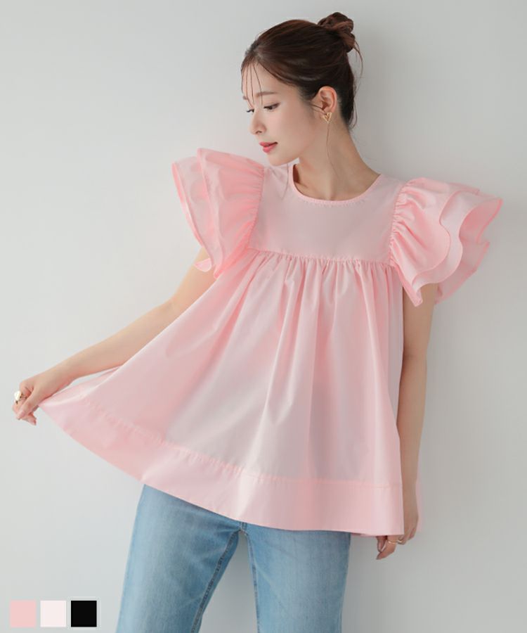 WERTHY【新品】エンジェルスリーブブラウス ZOZO限定商品】エンジェルスリーブブラウス【宅配便】 | Fit more