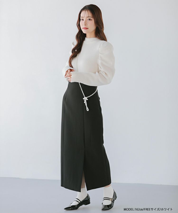 フィットモア　パワショルリブニット　グレー パワショルリブニット【宅配便】 | Fit more