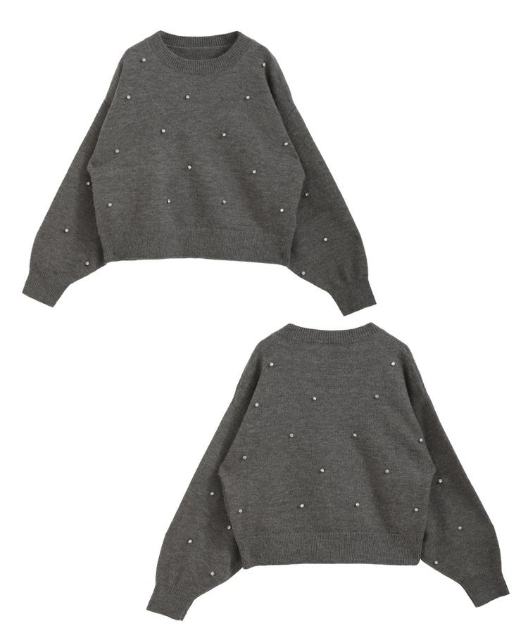 ZOZO限定商品】ビジューフェザーニット【宅配便】 | Fit more