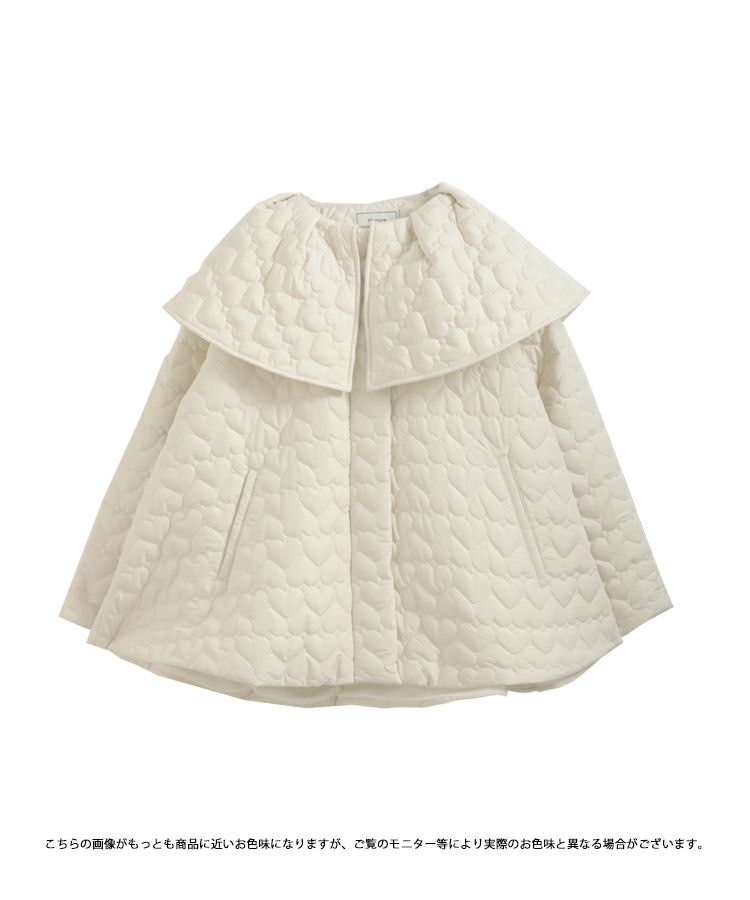 ハートキルティングケープカラージャケット【宅配便】 | Fit more 