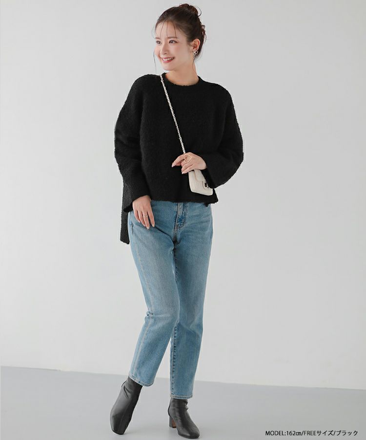 Yurinaコラボ！ブークレニットプルオーバー【宅配便】 | Fit more