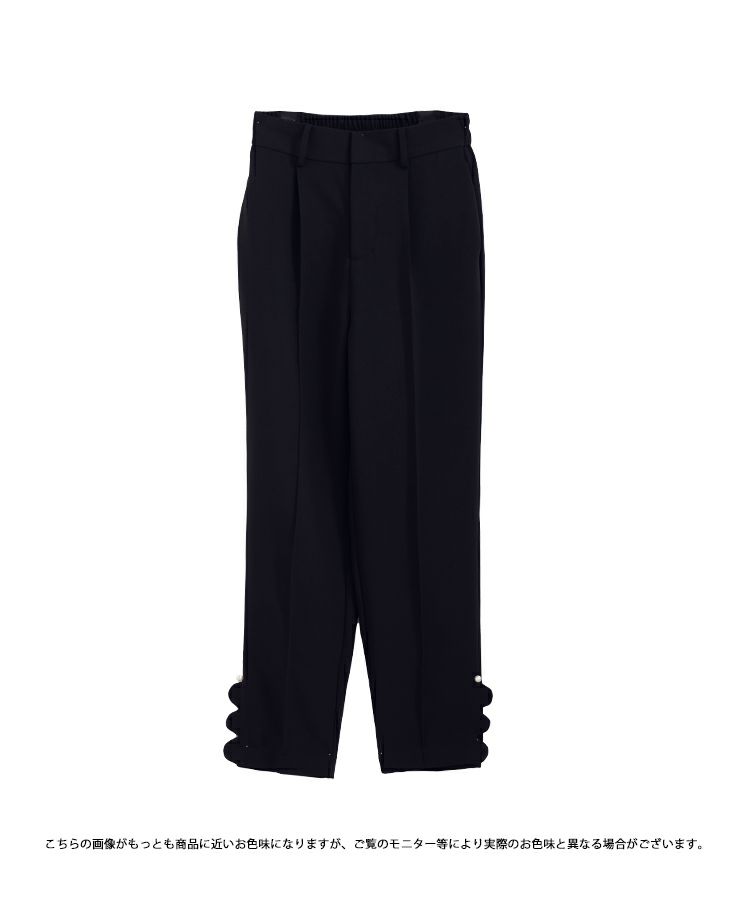 サイドスカラップパールデコレーションパンツ【メール便】 | Fit