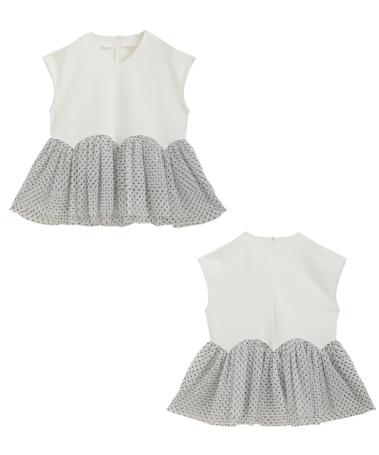 fitmore♡チュールドッキングフリルブラウス♡ チュールドッキングフリルブラウス【宅配便】 | Fit more