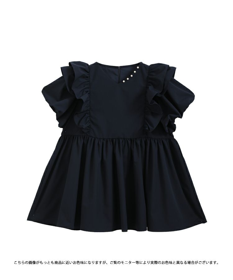 fitmore フィットモア　Vネックペプラムフリルブラウス セール】【ZOZOTOWN限定カラー】Vネックペプラムフリルブラウス