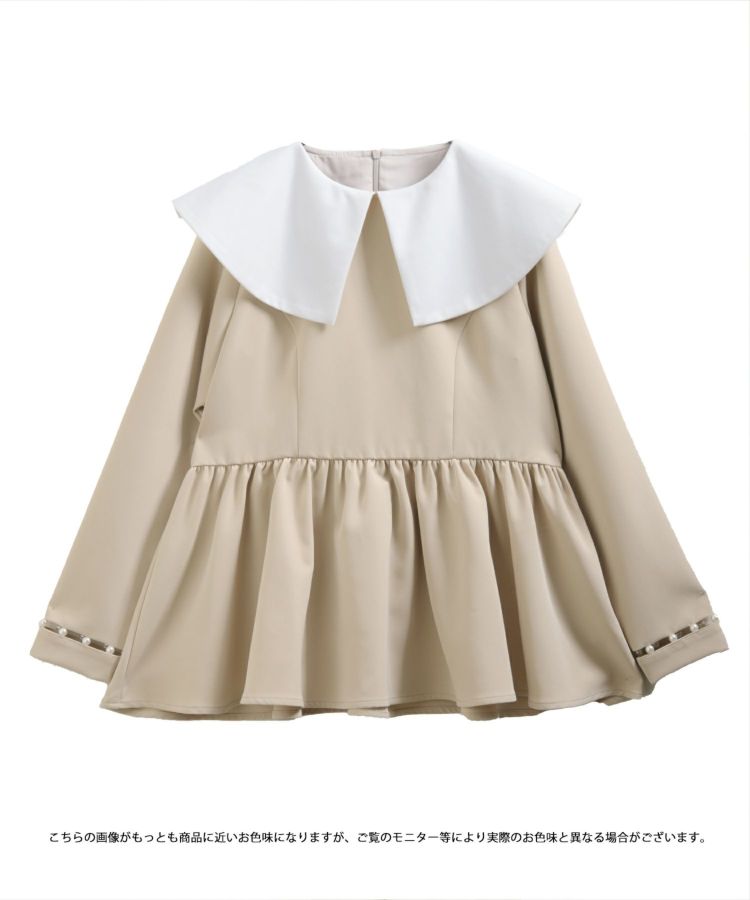 美品♡エブール　ビスコツイル ハーフスリーブ シャツ ゆったり 紺 38 美品♡エブール ビスコツイル ハーフスリーブ シャツ ゆったり