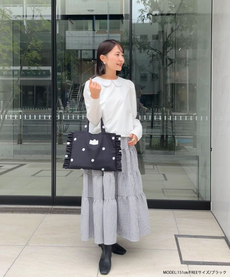 サイドフリルドットバッグ【メール便】 | Fit more