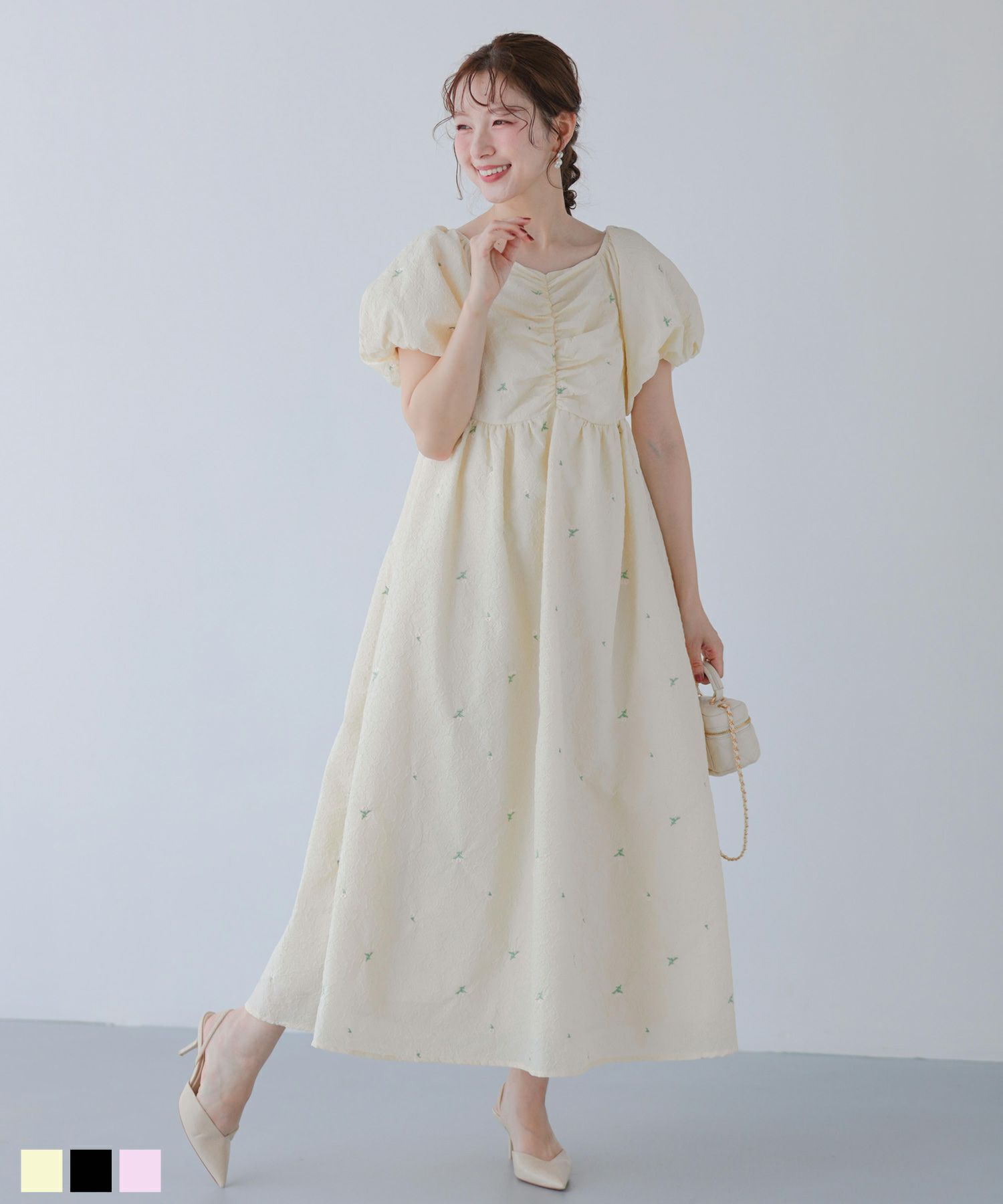 Fit more ワンピース 水色 Fit more｜フィットモアのワンピース（ブルー・ネイビー/青色系