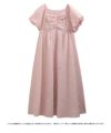 fitmore 花柄刺しゅうジャガードワンピース　ブラック　ショート　新品 花柄刺しゅうジャガードワンピース【予約商品8/4～順次発送