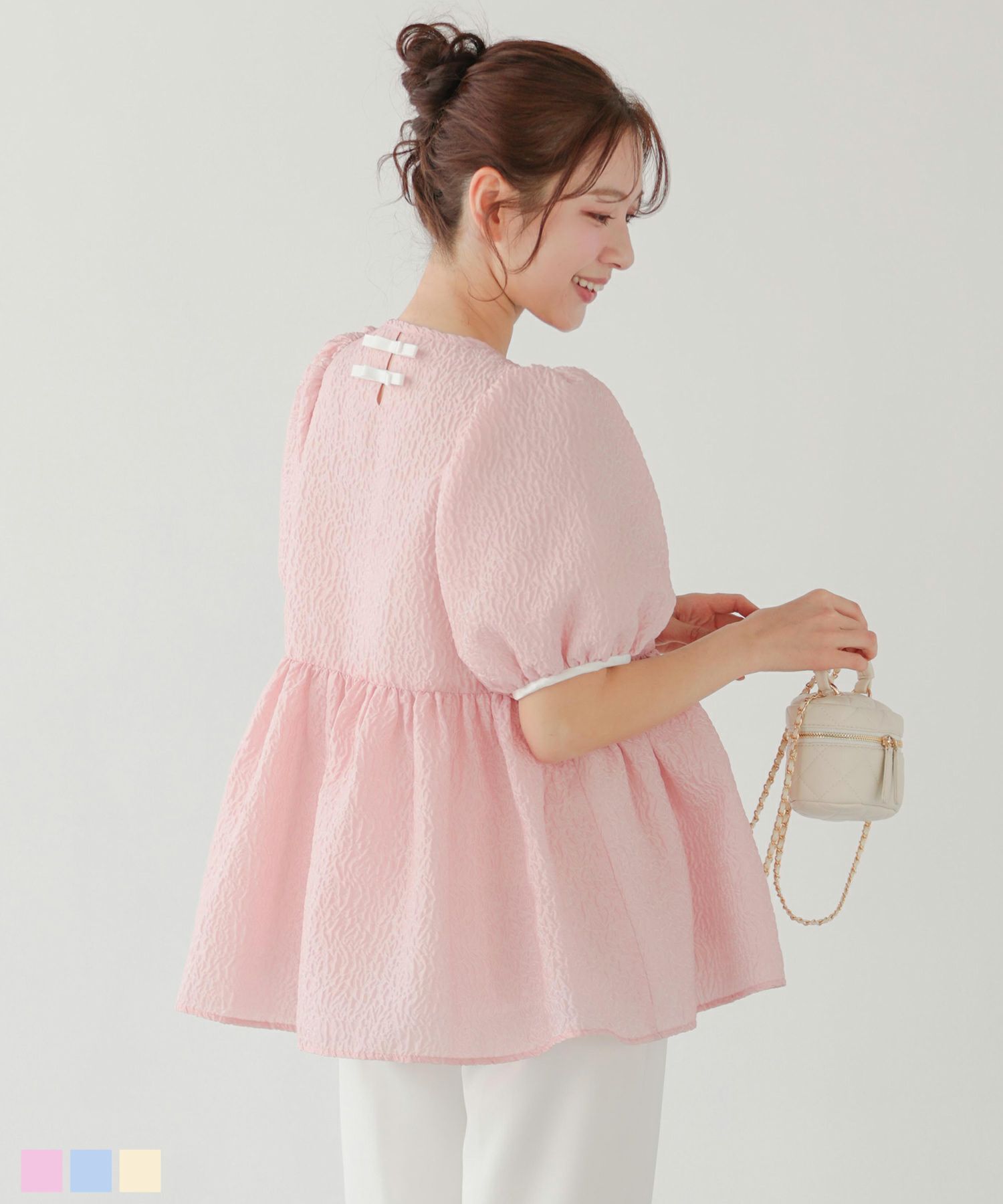 Fit more｜フィットモアのシャツ/ブラウス（ピンク/桃色系）通販