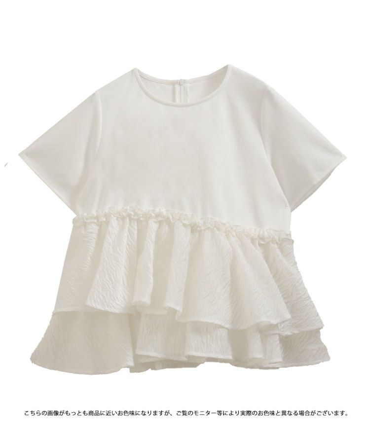 Fitmore ジャガードカシュクールペプラムトップス 4/20 朝9時まで Fit more ジャガードカシュクールペプラムトップス レディース