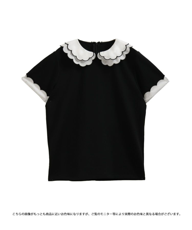 fitmore 刺繍ダブルカラーレイヤードトップス 刺繍ダブルカラーレイヤードトップス【宅配便】 | Fit more