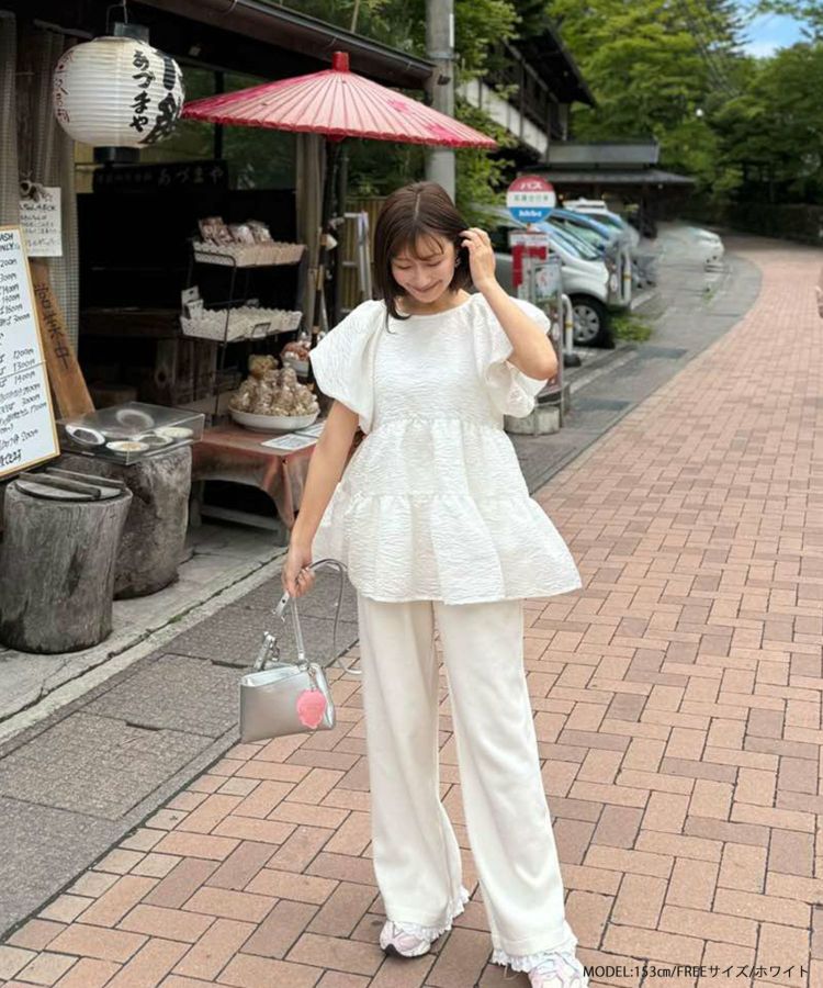 fitmore saayaコラボ　ジャガードティアードトップス saayaコラボ！ジャガードティアードトップス【宅配便】 | Fit more
