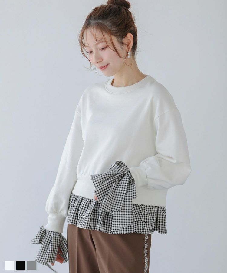 ジャガードパフスリーブチュニック【予約商品9/25～順次発送