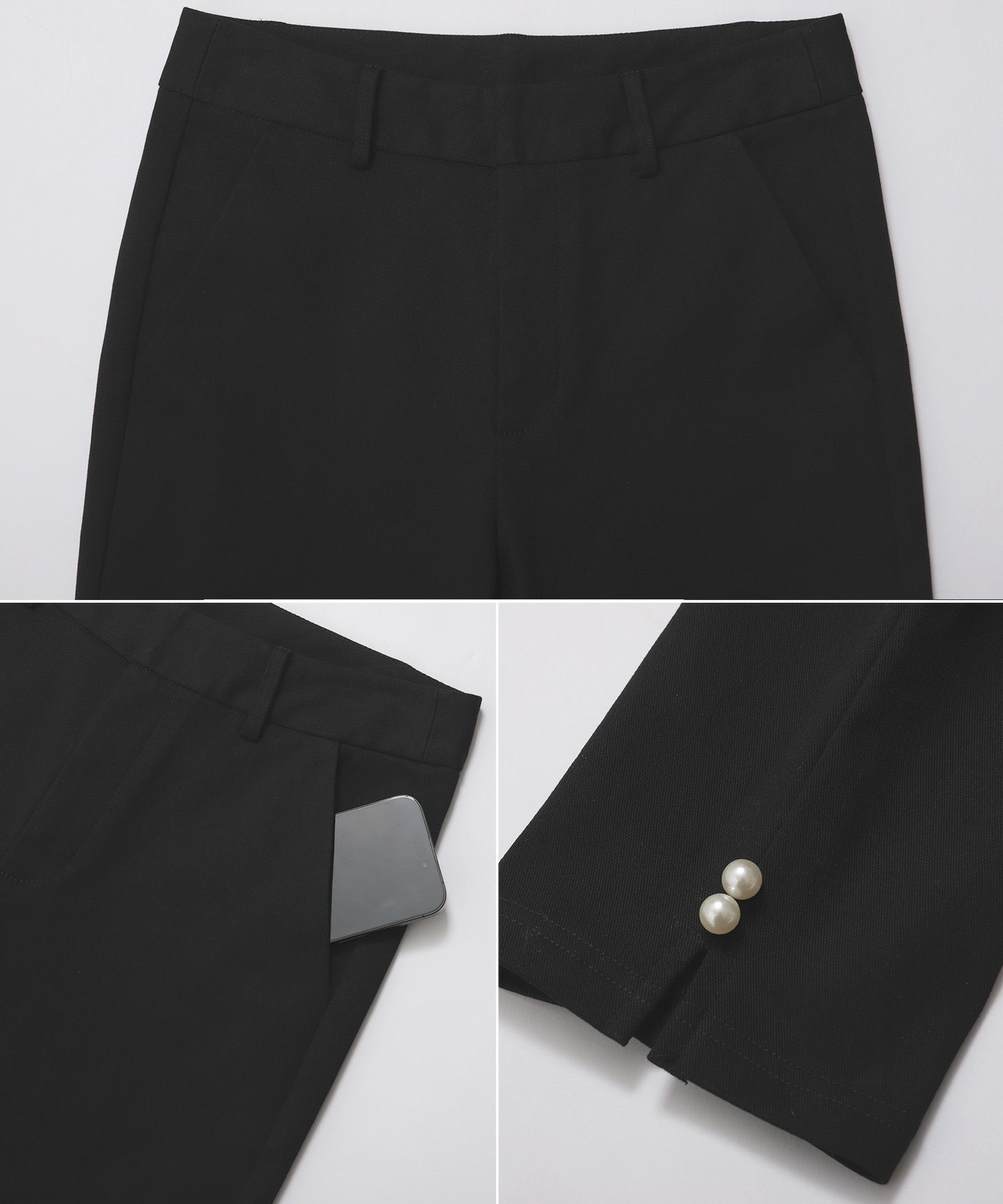 パール裏起毛スリムパンツ【メール便】 | Fit more 