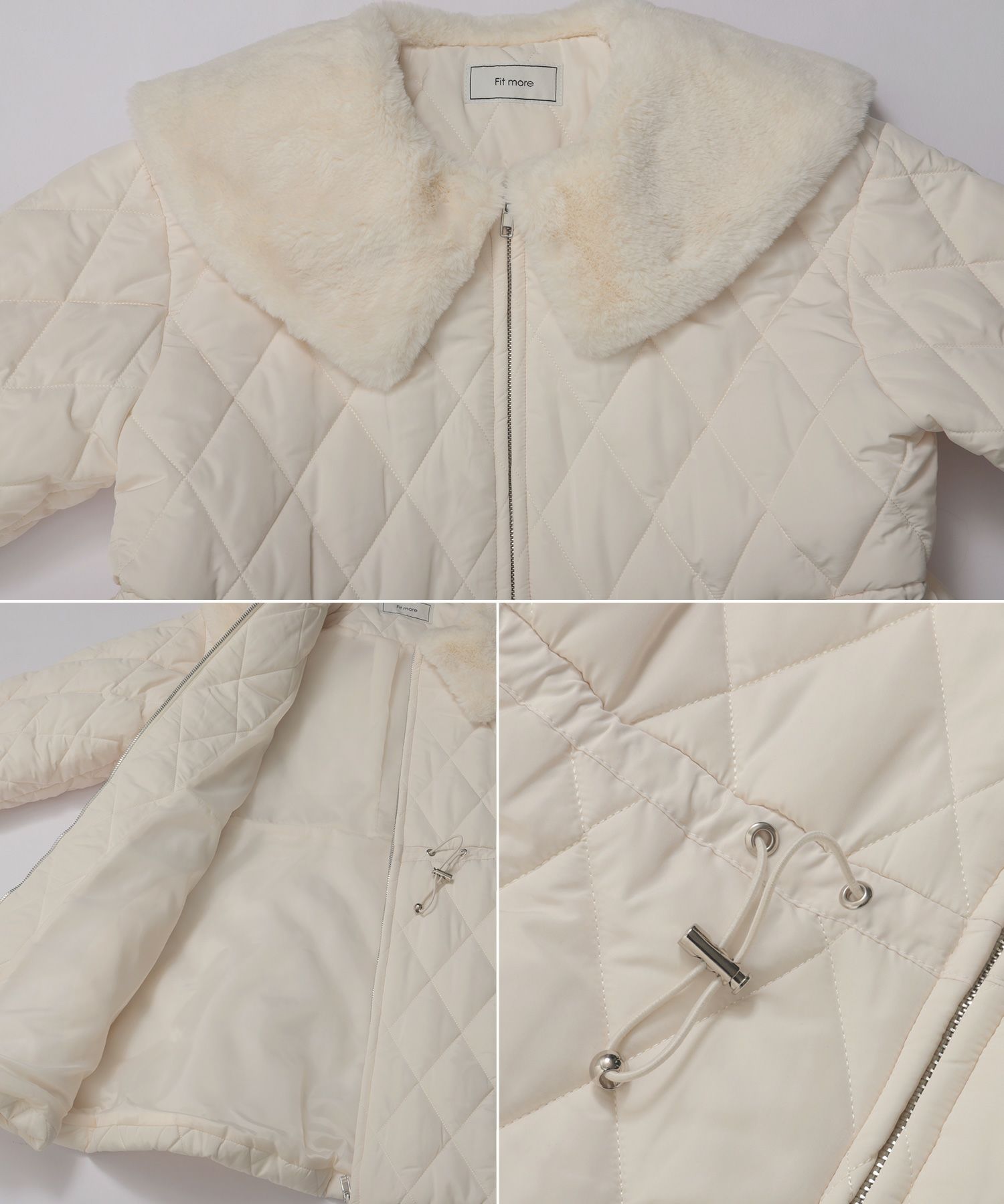 ファー襟キルティングコート【在庫調整分 12/18 12:30-】【宅配便