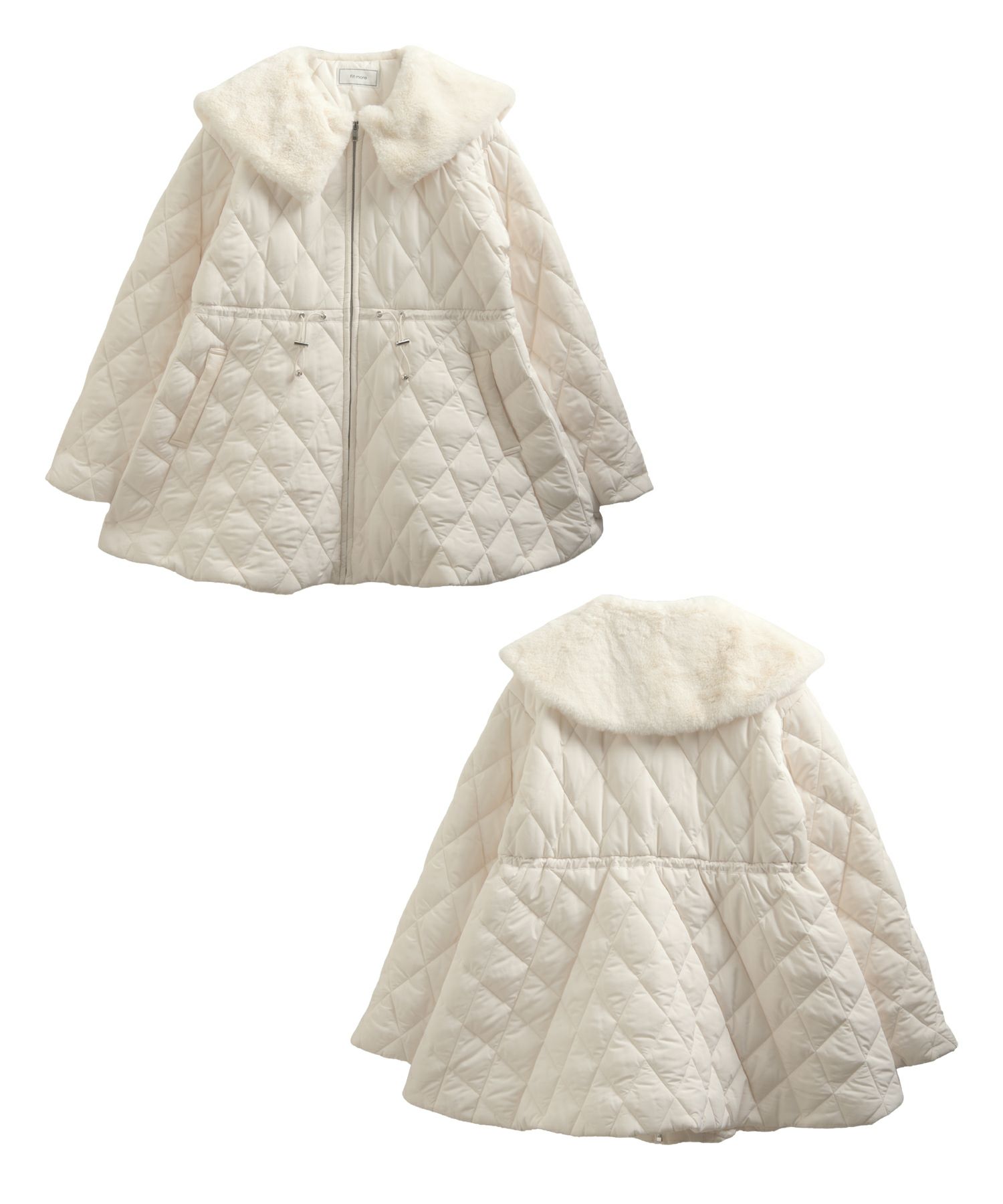 ファー襟キルティングコート【在庫調整分 12/18 12:30-】【宅配便